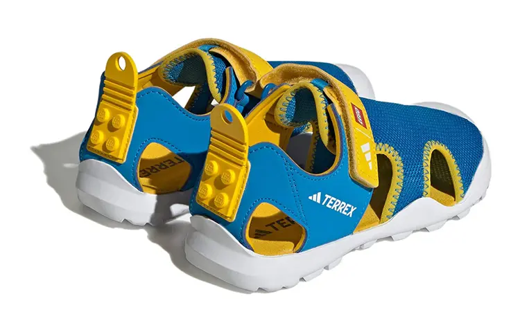 Детские сандалии Captain Toey Kids Синие/желтые Adidas, синий/желтый — фото 4