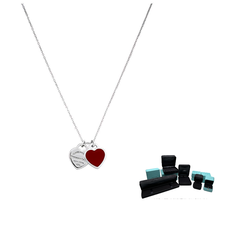 

TIFFANY & CO. Колье из стерлингового серебра 925 пробы коллекции Return To Tiffany для женщин красное