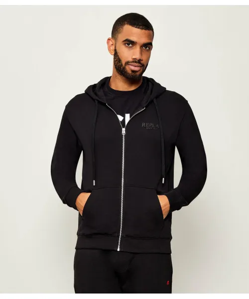 

Махровая толстовка Regular fit Replay, черный