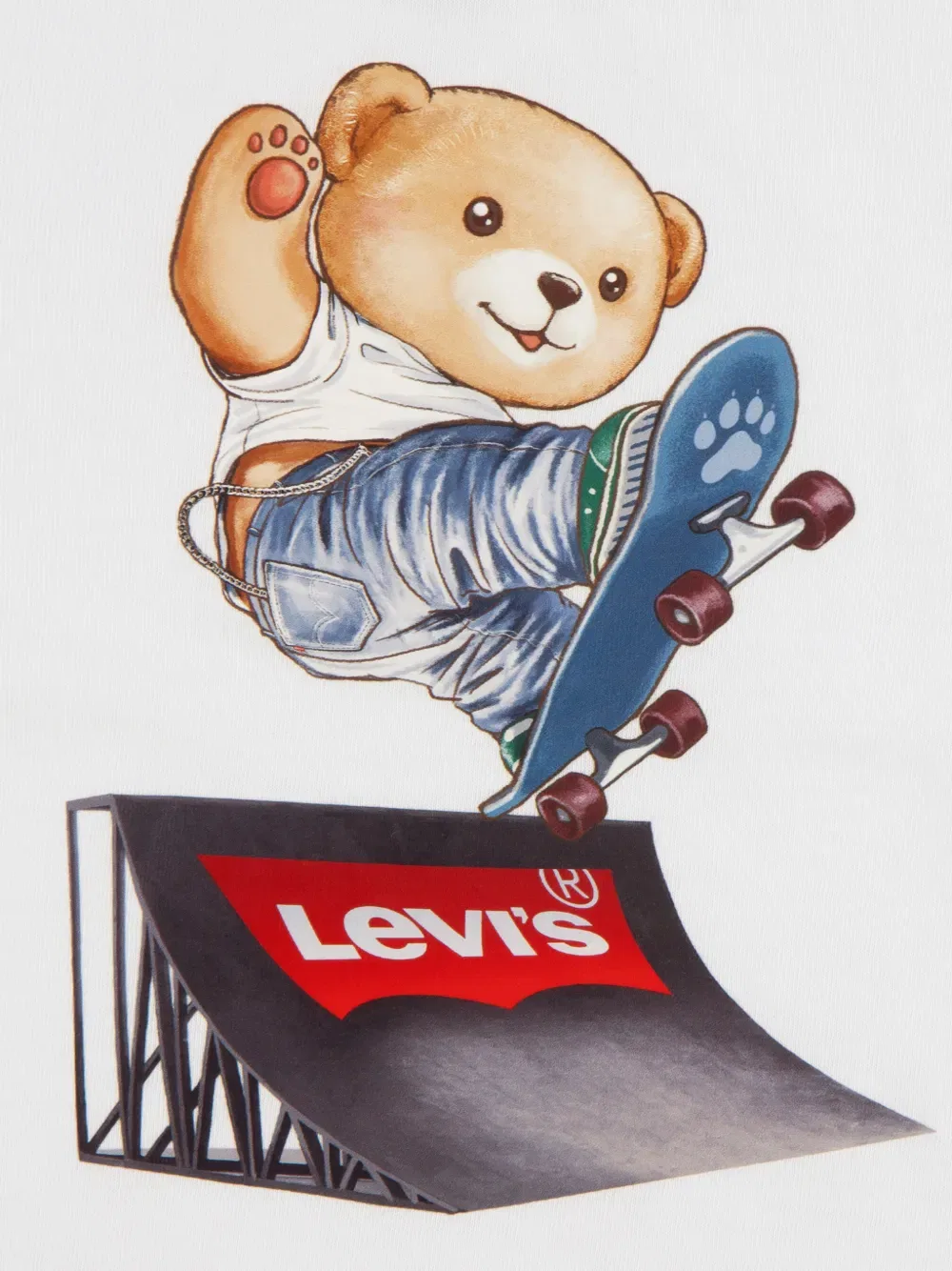 Комплект шорт Teddy-graphic (два комплекта) Levi'S Kids, белый — фото 4