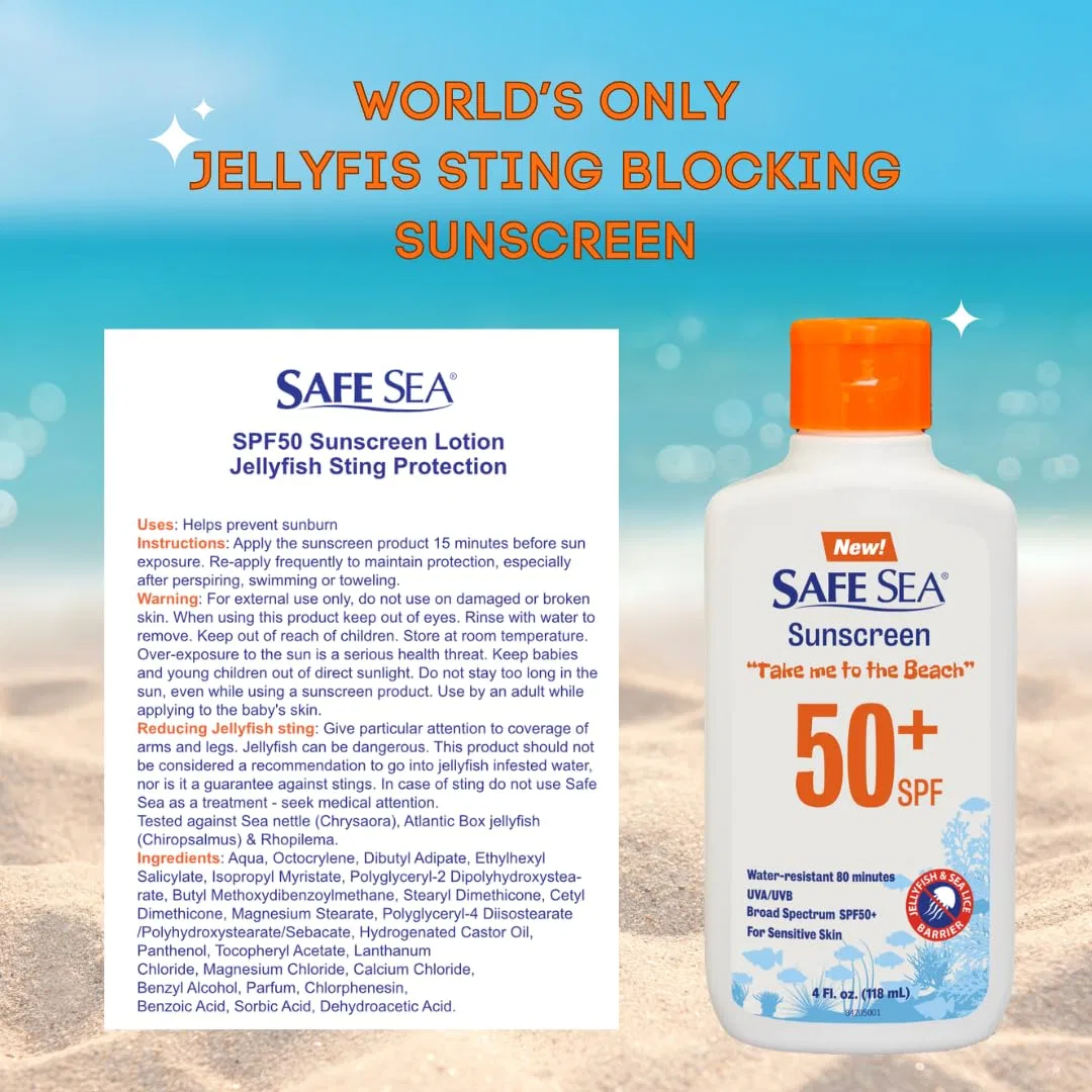 Солнцезащитный крем Safe Sea SPF50 от медуз 120 мл (2 шт.) Safe Sea — фото 2
