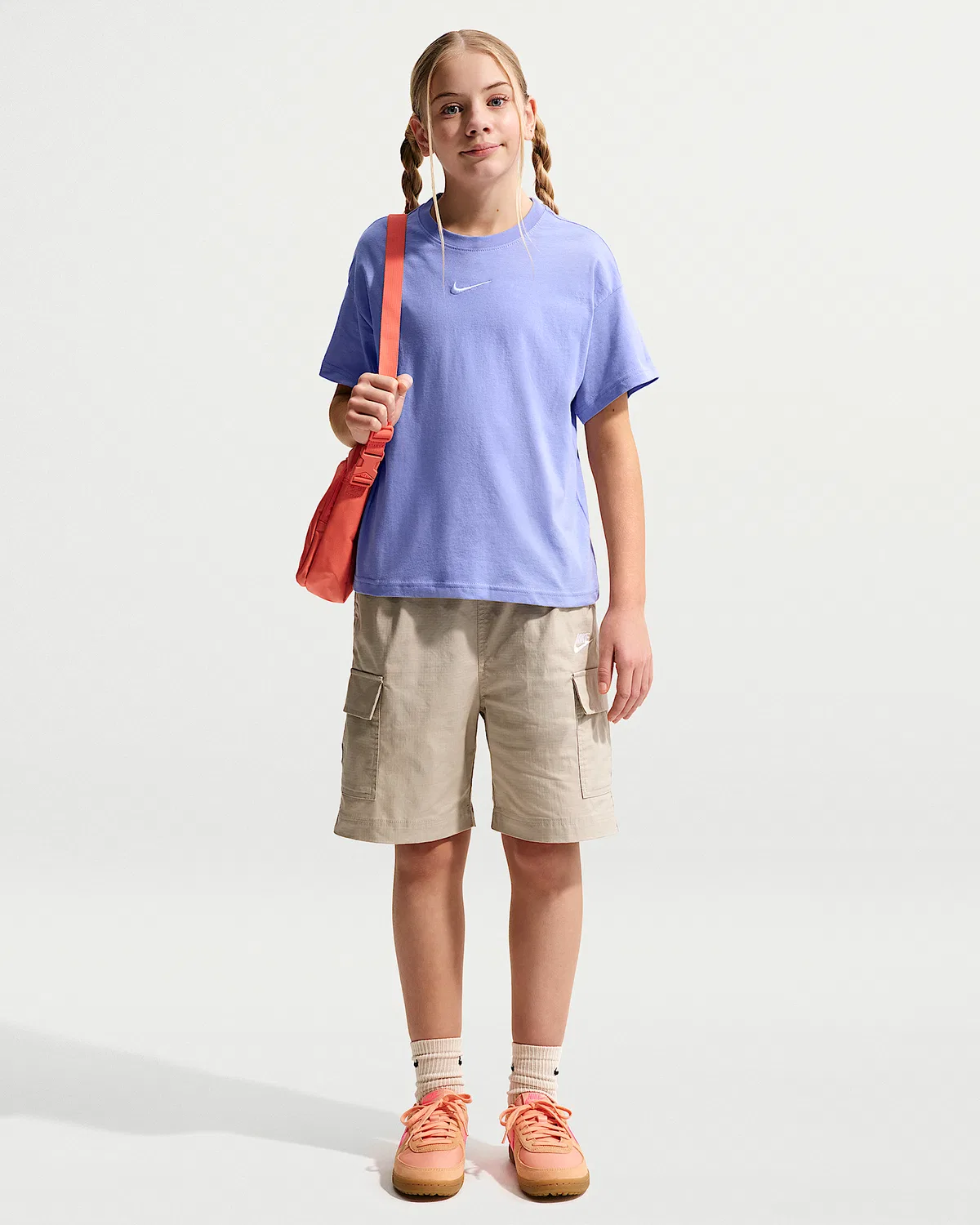 Детская футболка Nike Sportswear Essential, Light Thistle — фото 4