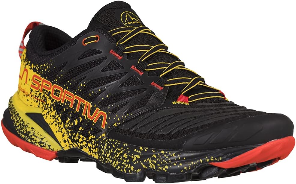 Мужские кроссовки для трейлраннинга La Sportiva Akasha II, черный/желтый — фото 2