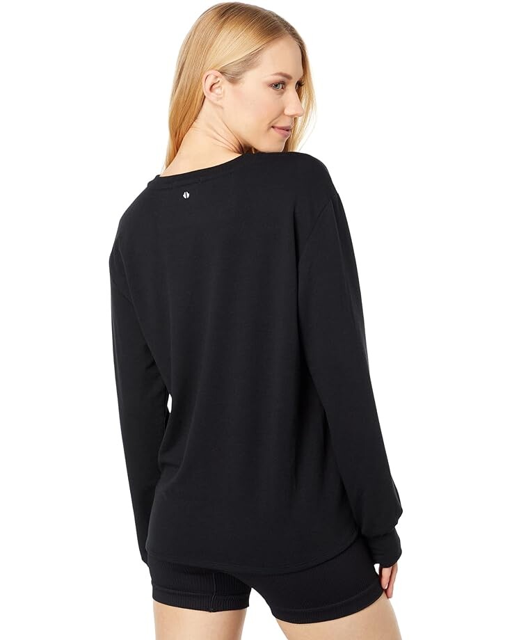 

Толстовка THRIVE SOCIETE Rib Crew Slit Sweatshirt, черный