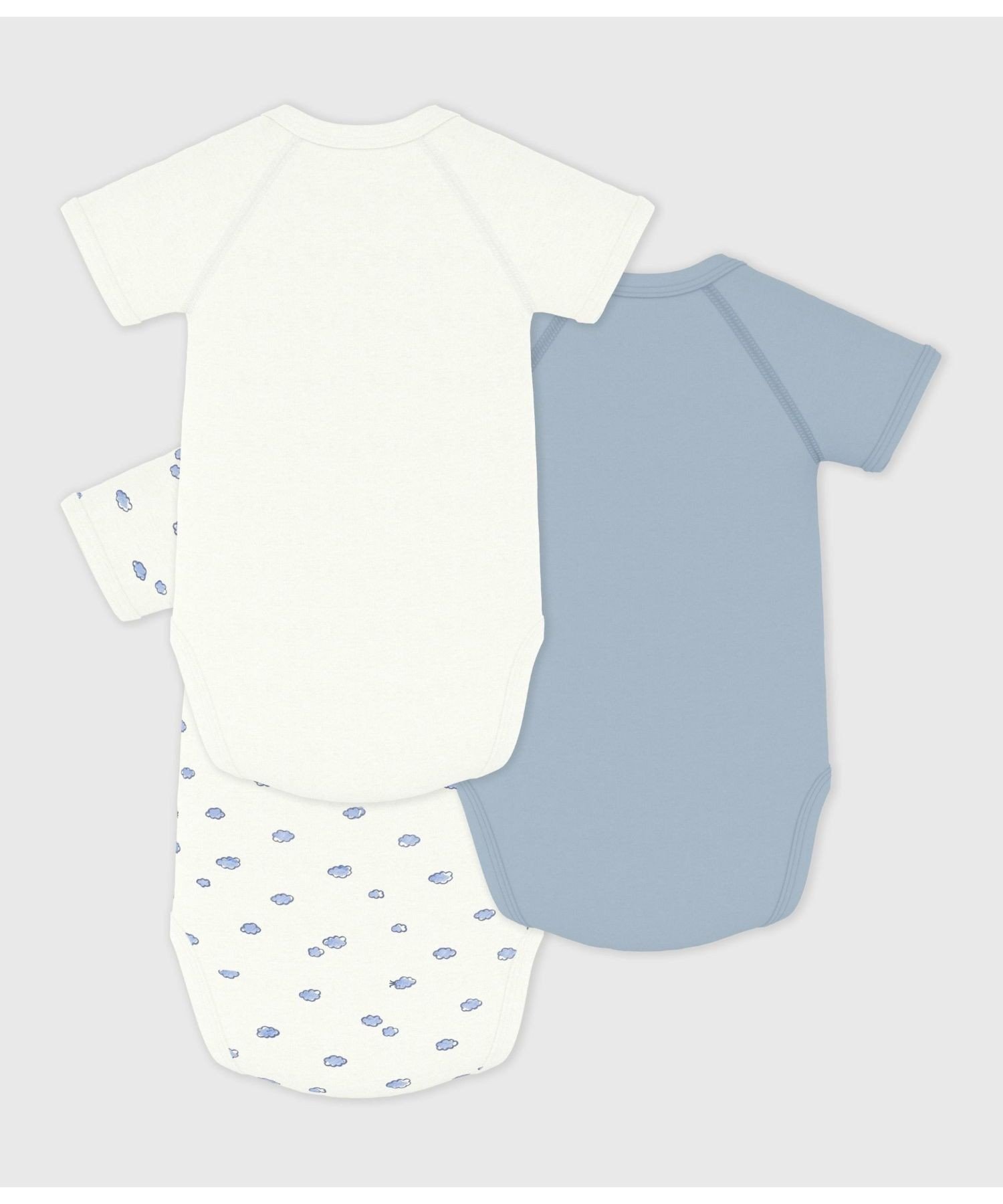 Комплект из 3 боди с короткими рукавами и принтом PETIT BATEAU, Multicolor 1 — фото 2
