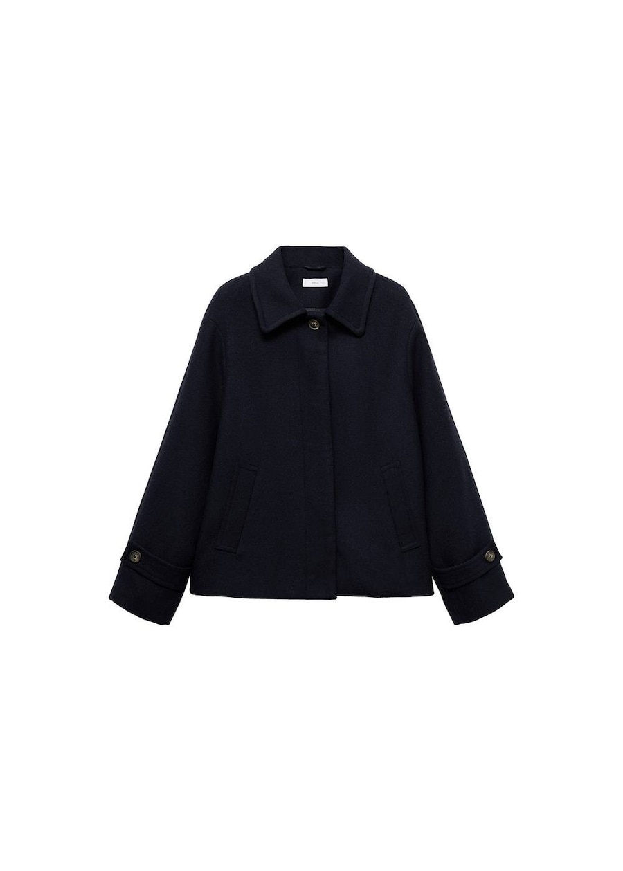 

Пальто межсезонное MANGO TEEN Parisn, темно-синий