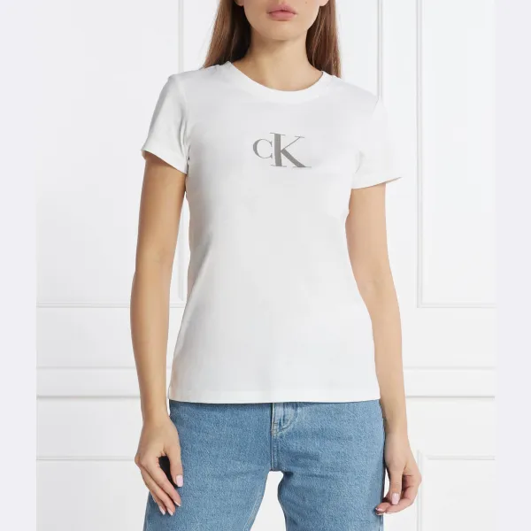 

Облегающая футболка Calvin Klein, белый