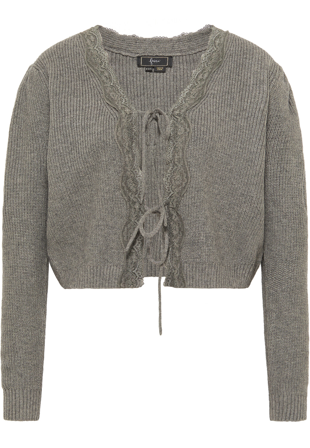 

Толстовка faina Strickjacke, цвет Grau Melange