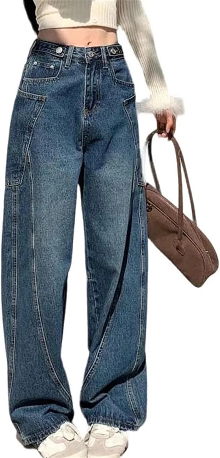 Джинсы прямые хлопковые, Denim Dark Blue