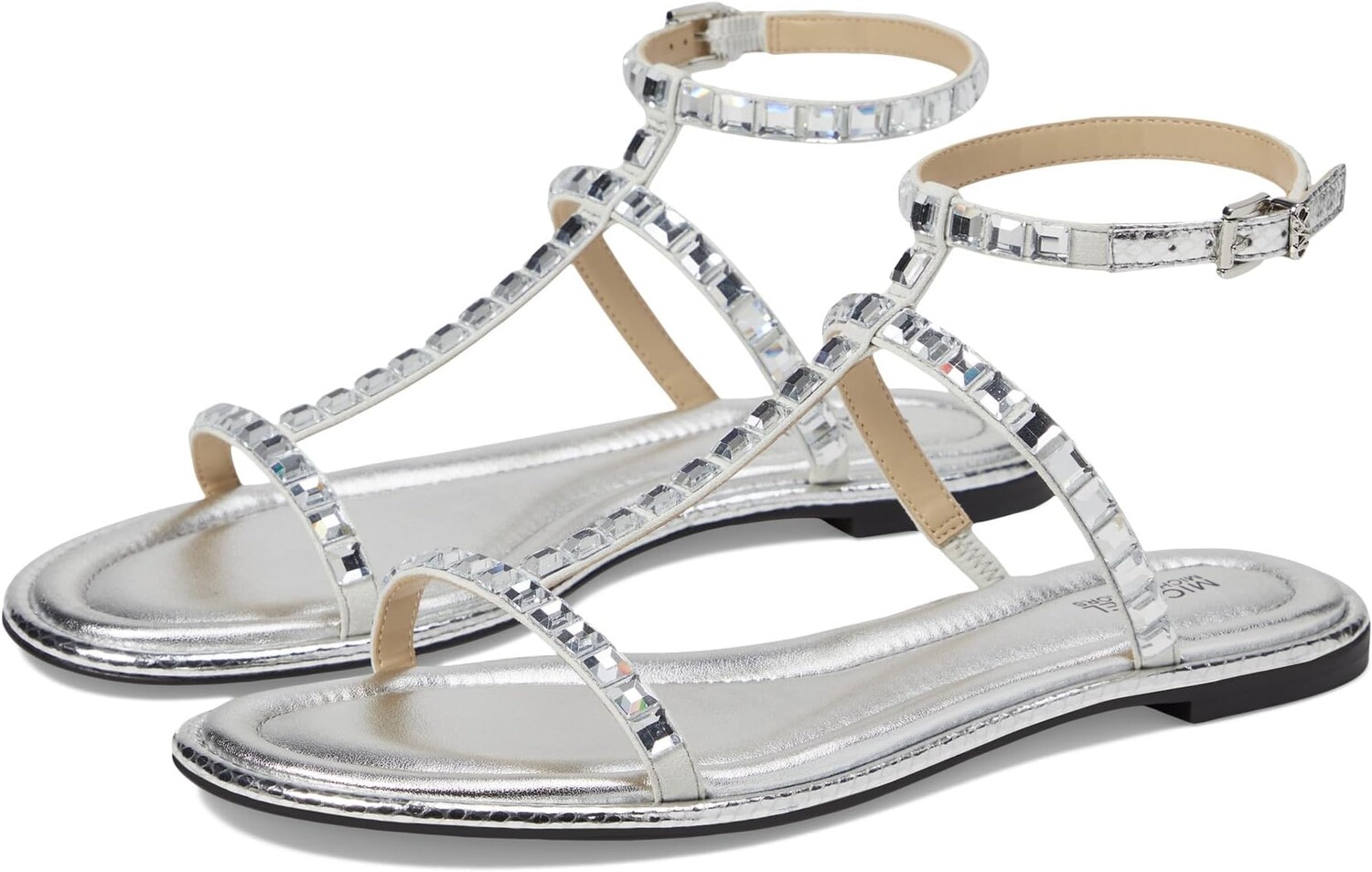 

Сандалии Michael Kors Celia Flat Sandal, серебряный