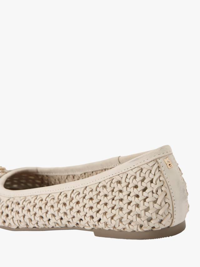 Балетные туфли-лодочки из плетеной кожи mya KG Kurt Geiger, белый — фото 3