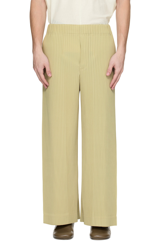 

Ежемесячные цветные брюки May Homme Plissé Issey Miyake, зеленый