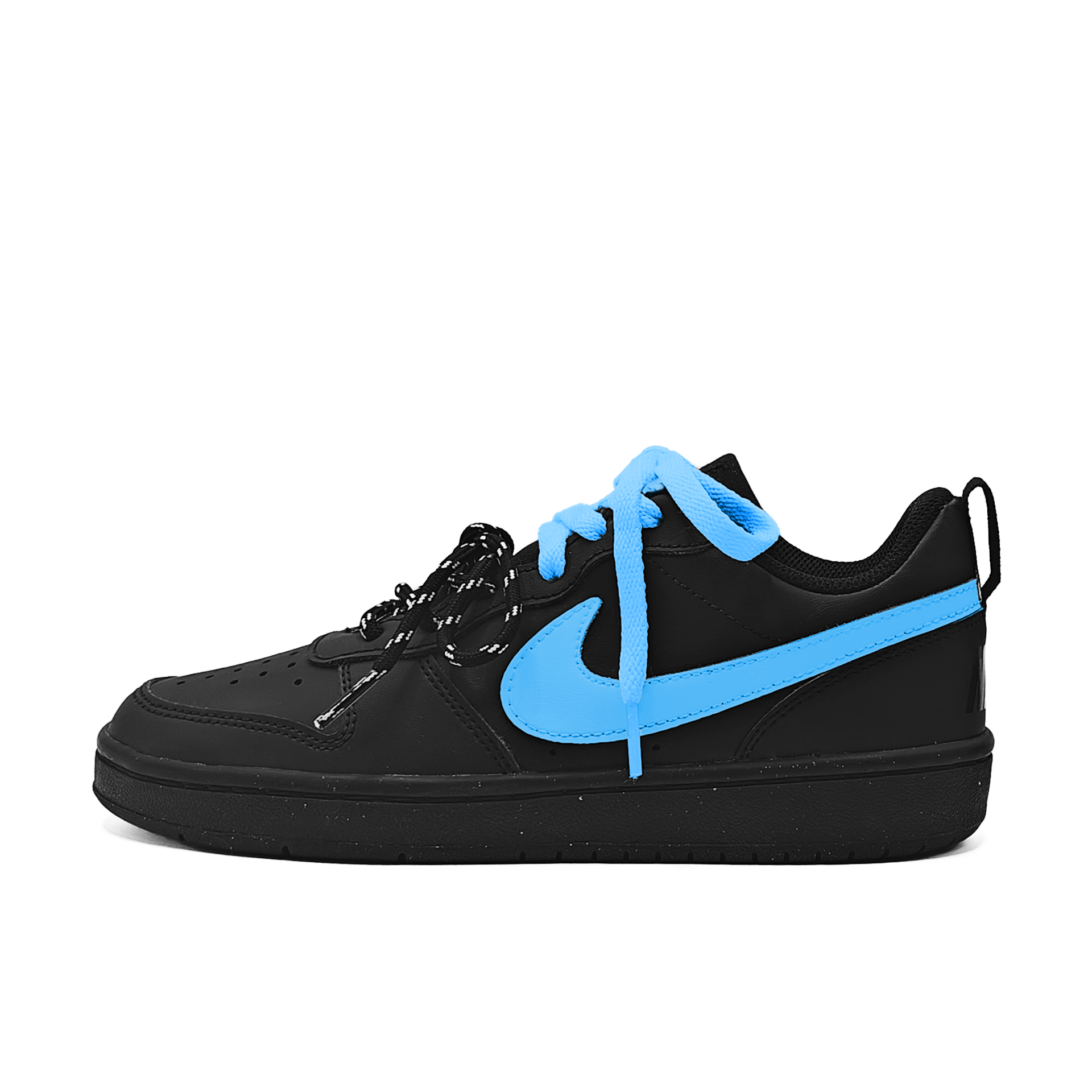 

Nike Кроссовки для скейтбординга Court Borough Blueberry Language Slip Resistant Lightweight Cushioning Low top для детей, синие