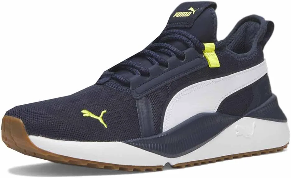 Мужские кроссовки PUMA Pacer Future Street Plus на шнуровке для повседневной носки - синие, синий — фото 3