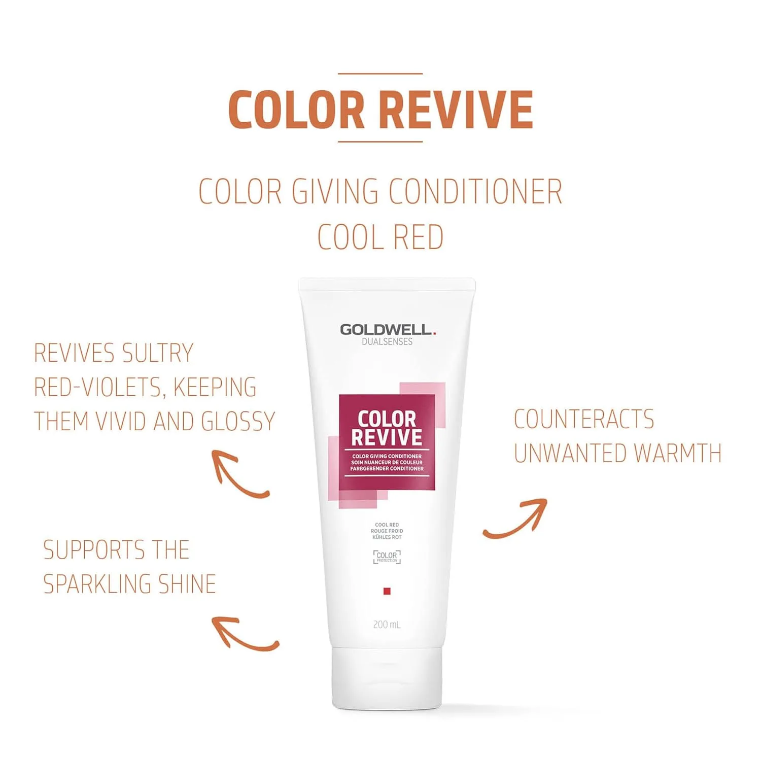 Кондиционер для волос Goldwell Dualsenses Color Revive Color Conditioner, Cool Red — фото 2