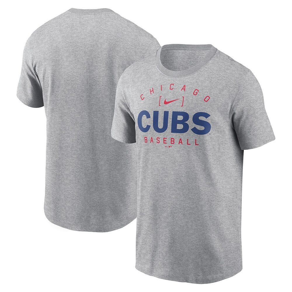 

Мужская футболка Nike Heather Grey Chicago Cubs Home Team Athletic Arch, цвет Cub Grey