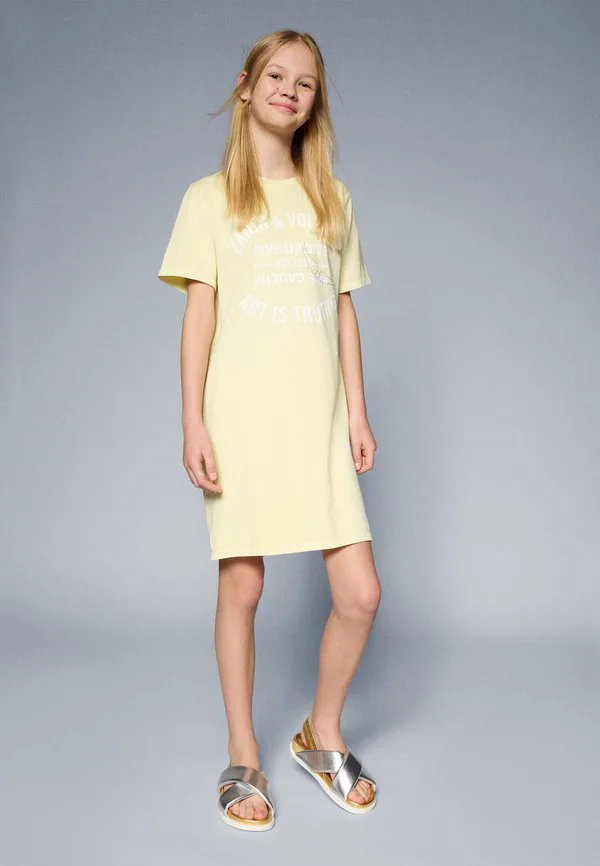 Короткое платье, трикотажное платье Zadig & Voltaire, Straw Yellow — фото 2