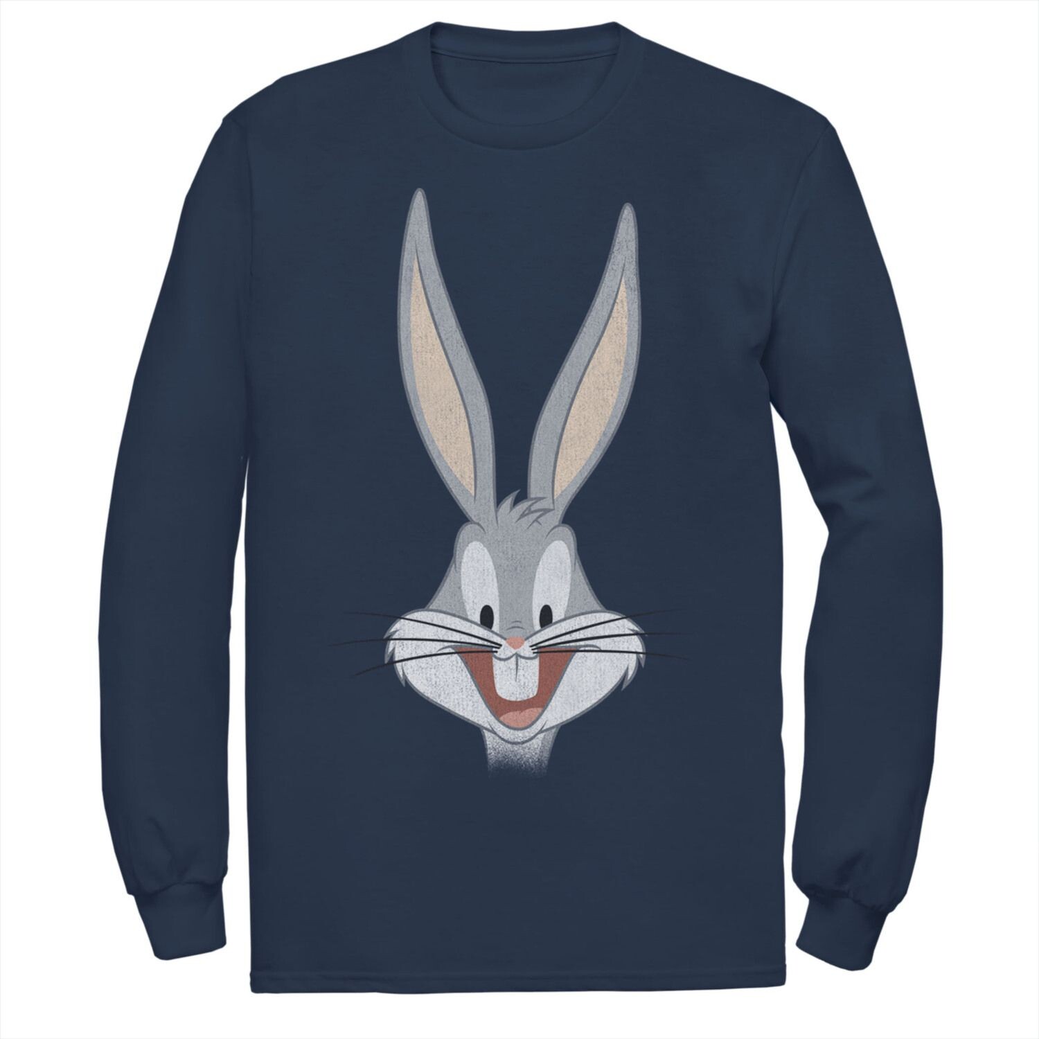 

Мужская большая футболка с улыбкой Looney Tunes Bugs Bunny Licensed Character