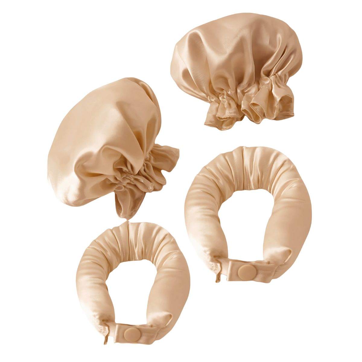 Бигуди для волос heatless flexi rod buns Soho, beige, количество 6 шт. — фото 2