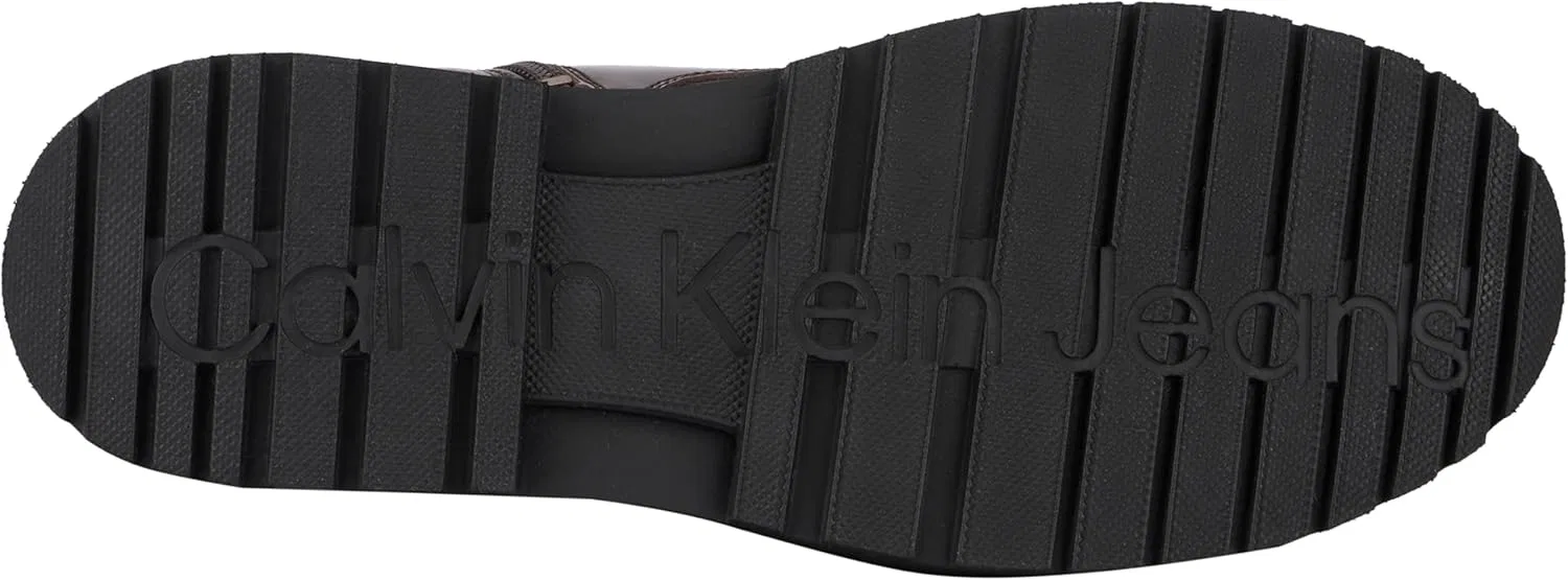 Ботинки среднего размера Calvin Klein Herren Stiefel Eva Laceup из Leder, Black, Dark Brown, Black — фото 2