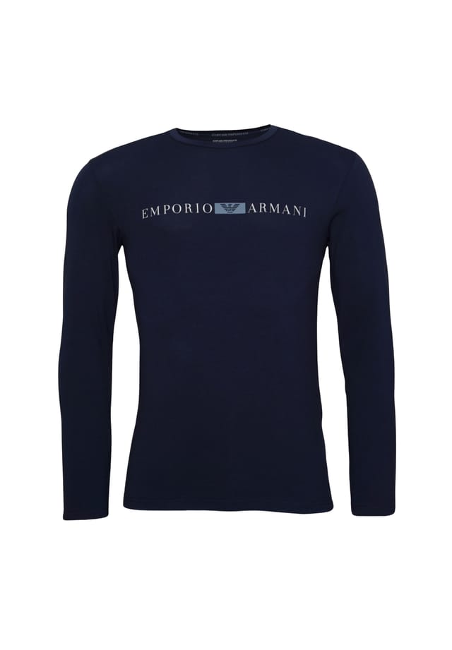 

Рубашка с длинными рукавами Emporio Armani, синий