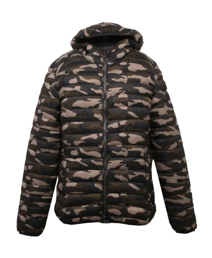 

Зеленая камуфляжная стеганая куртка Invicta, мультиколор