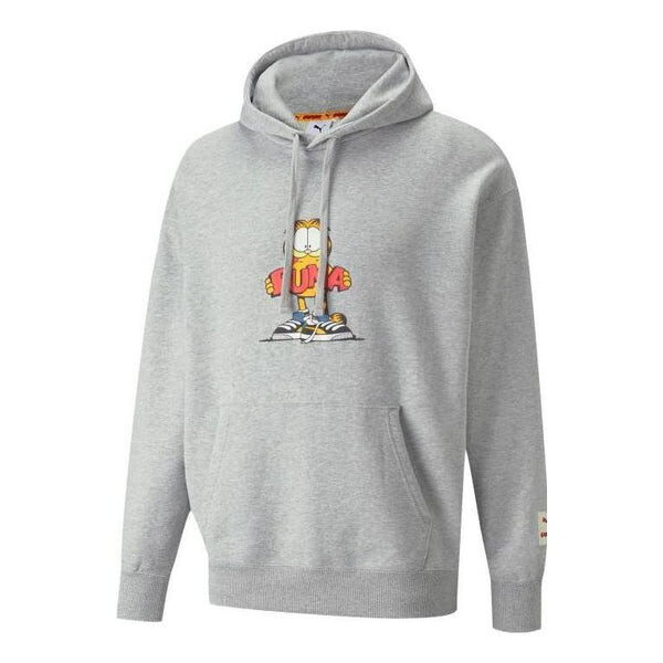 

Толстовка x garfield hoodie 'grey' Puma, серый