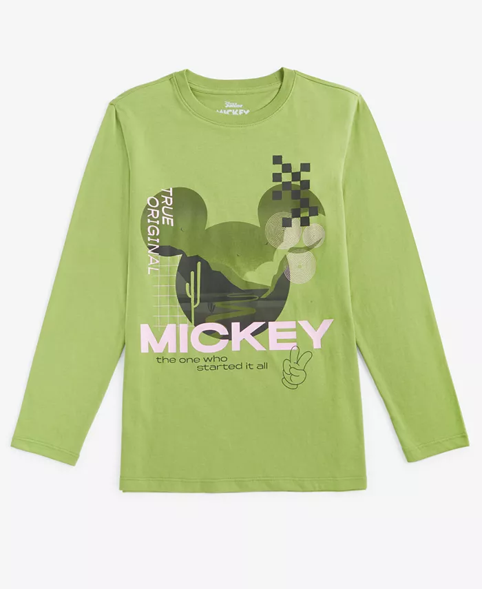 

Футболка с длинным рукавом для мальчиков Little & Big с принтом Микки Мауса Epic Threads, синий