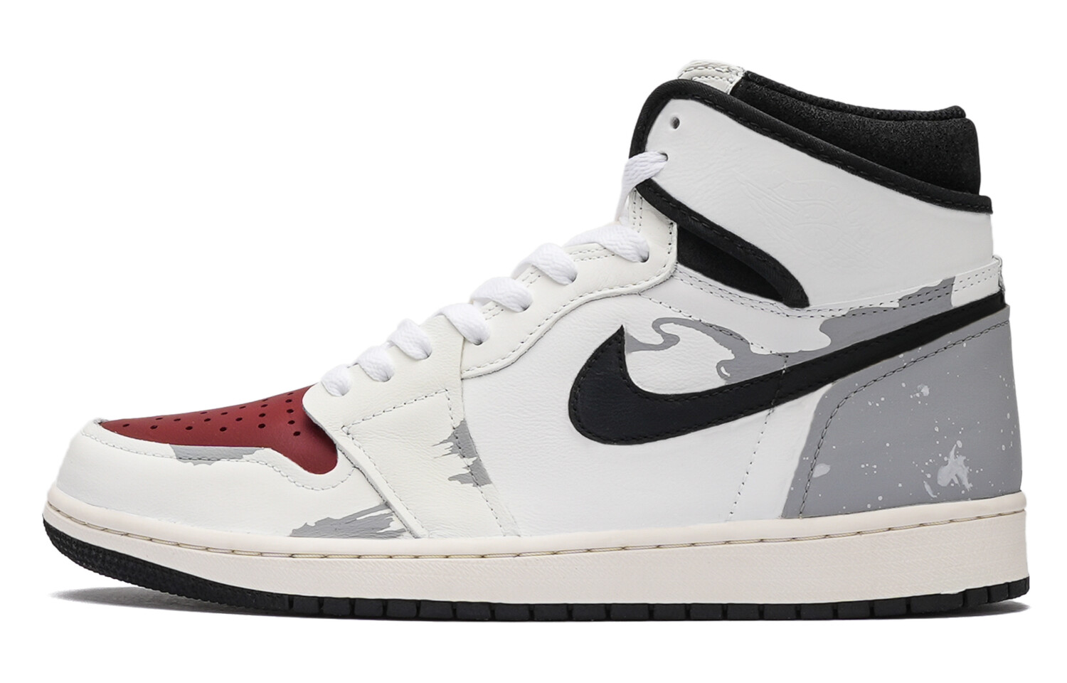

Кроссовки Jordan Air 1 Vintage High-Top Unisex, белый/черный/серый/красный