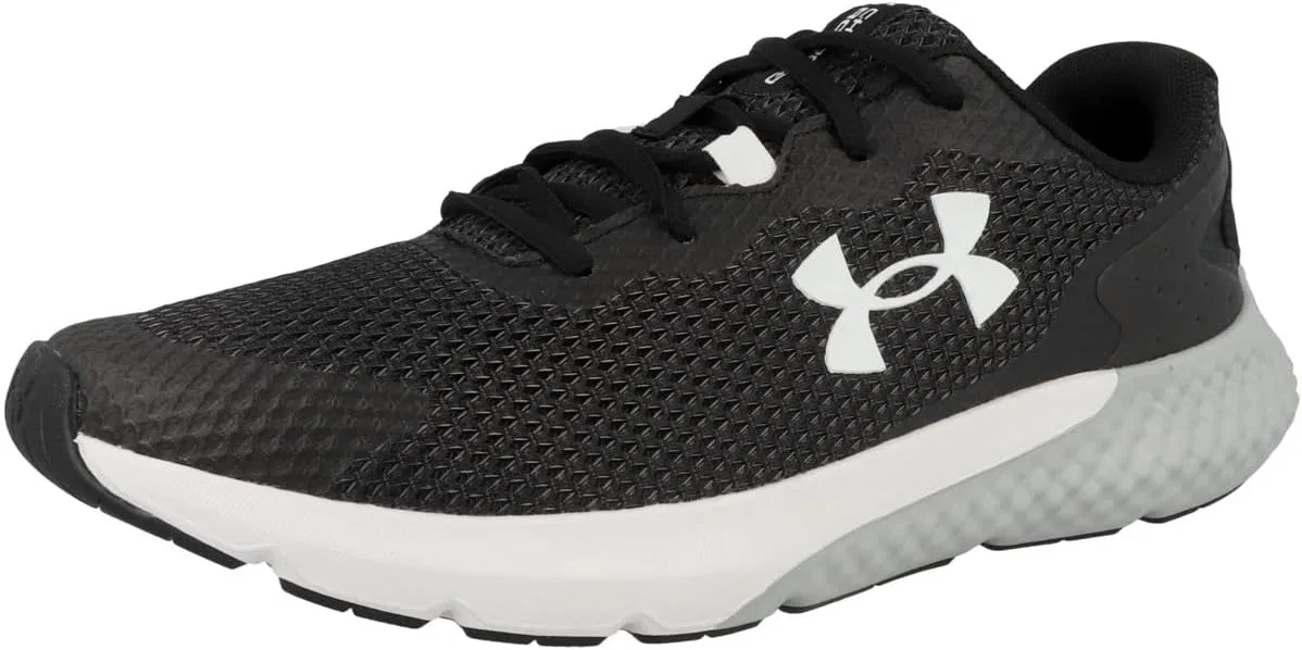 Мужские беговые кроссовки Under Armour UA Charged Rogue 3, Black And White — фото 4