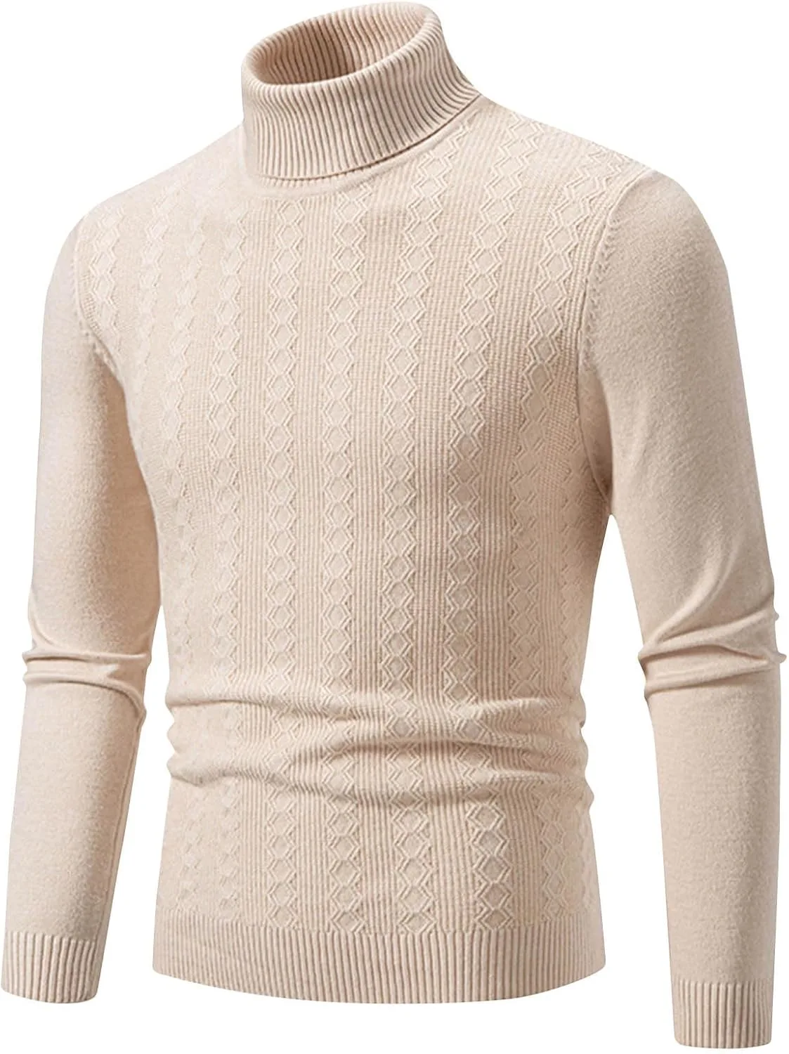 

Мужской свитер Slim Fit водолазка с длинным рукавом