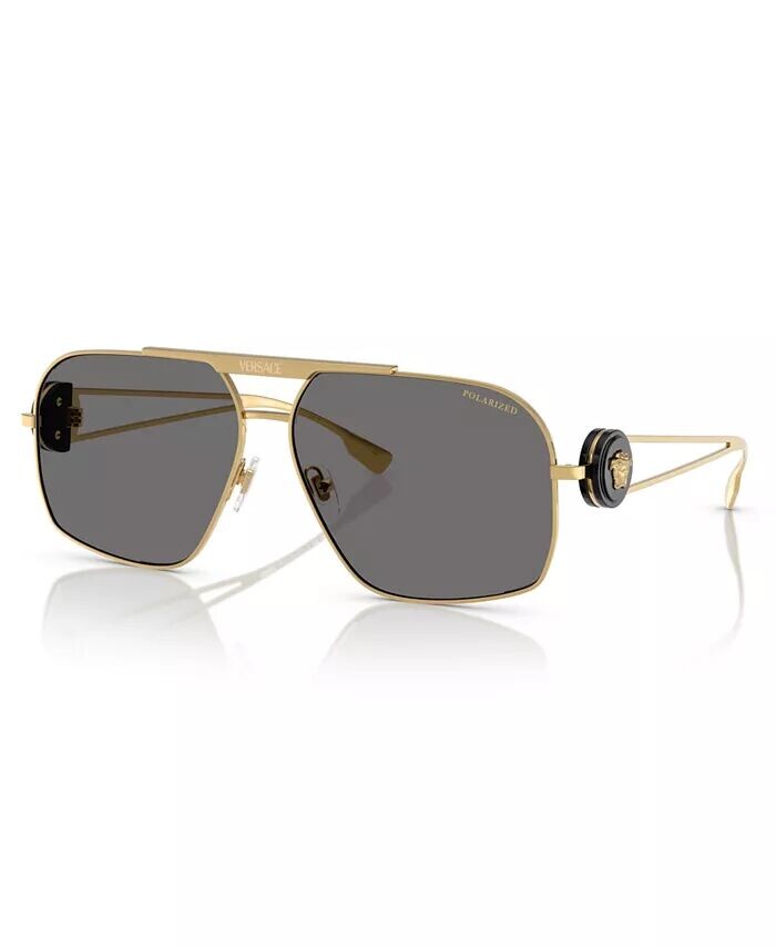

Мужские поляризованные солнцезащитные очки, Ve2269 Versace, черный