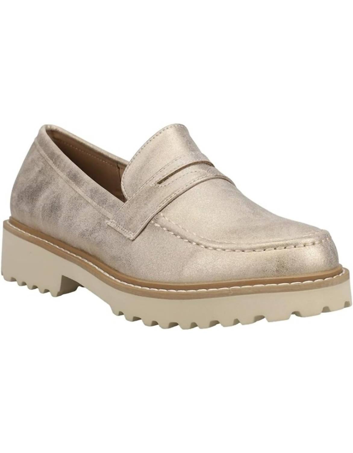Женские золотые лоферы Boost Metallic Corkys Footwear, золотой