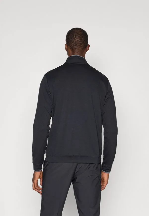 Мужская легкая толстовка на молнии до середины груди Adidas Golf, Black — фото 3