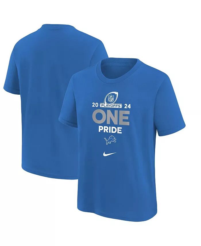 

Футболка Big Boys and Girls Blue Detroit Lions 2024 NFL Playoffs Nike