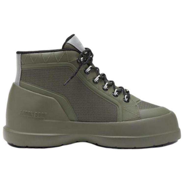 Moon Boot Луна Короткие уличные ботинки мужские зелёные, цвет Green — фото 3