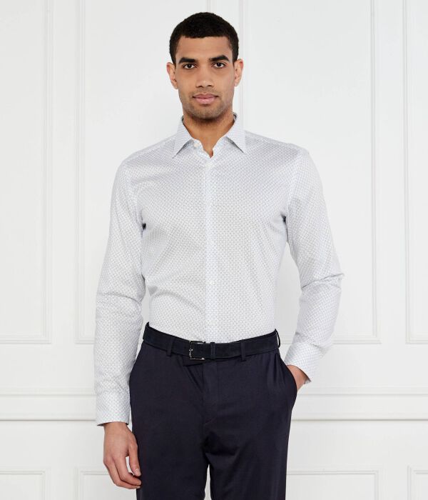 

Рубашка h-hank-kent-c1-214 Slim fit Boss, белый