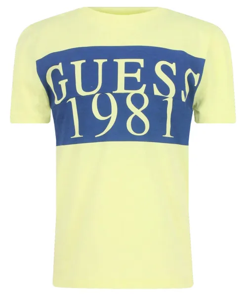

Футболка Regular fit Guess, желтый