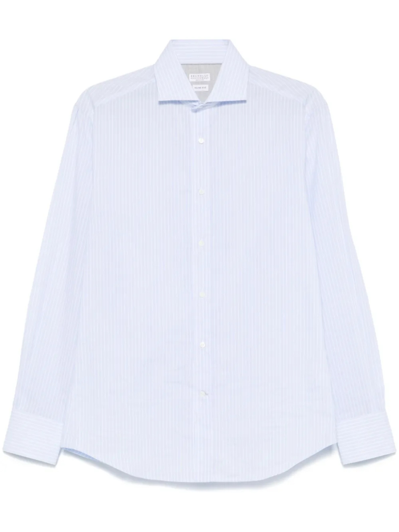 

Brunello Cucinelli рубашка в полоску, синий