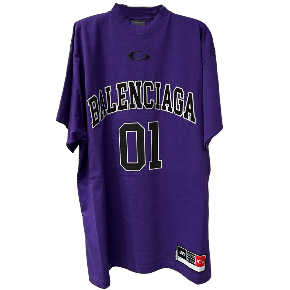 Футболка SS25 Regular Fit мужская Balenciaga, фиолетовый