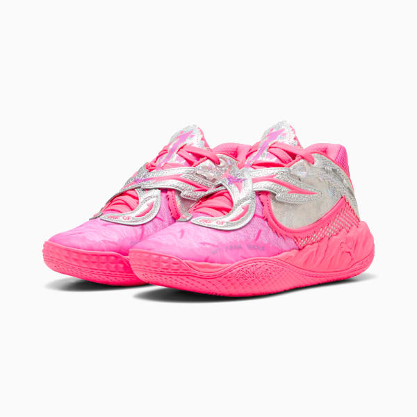 Баскетбольные кроссовки для больших детей Puma X Lamelo Ball Mb.05 World Tour, розовый — фото 2