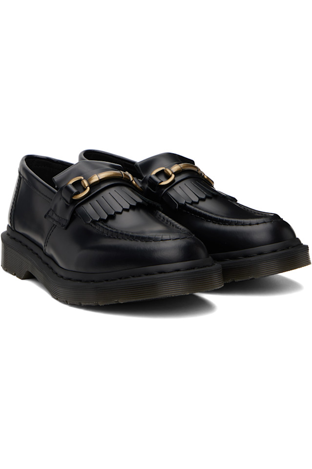Аделаида гладкие кожаные лоферы с килти Dr. Martens, черный — фото 4