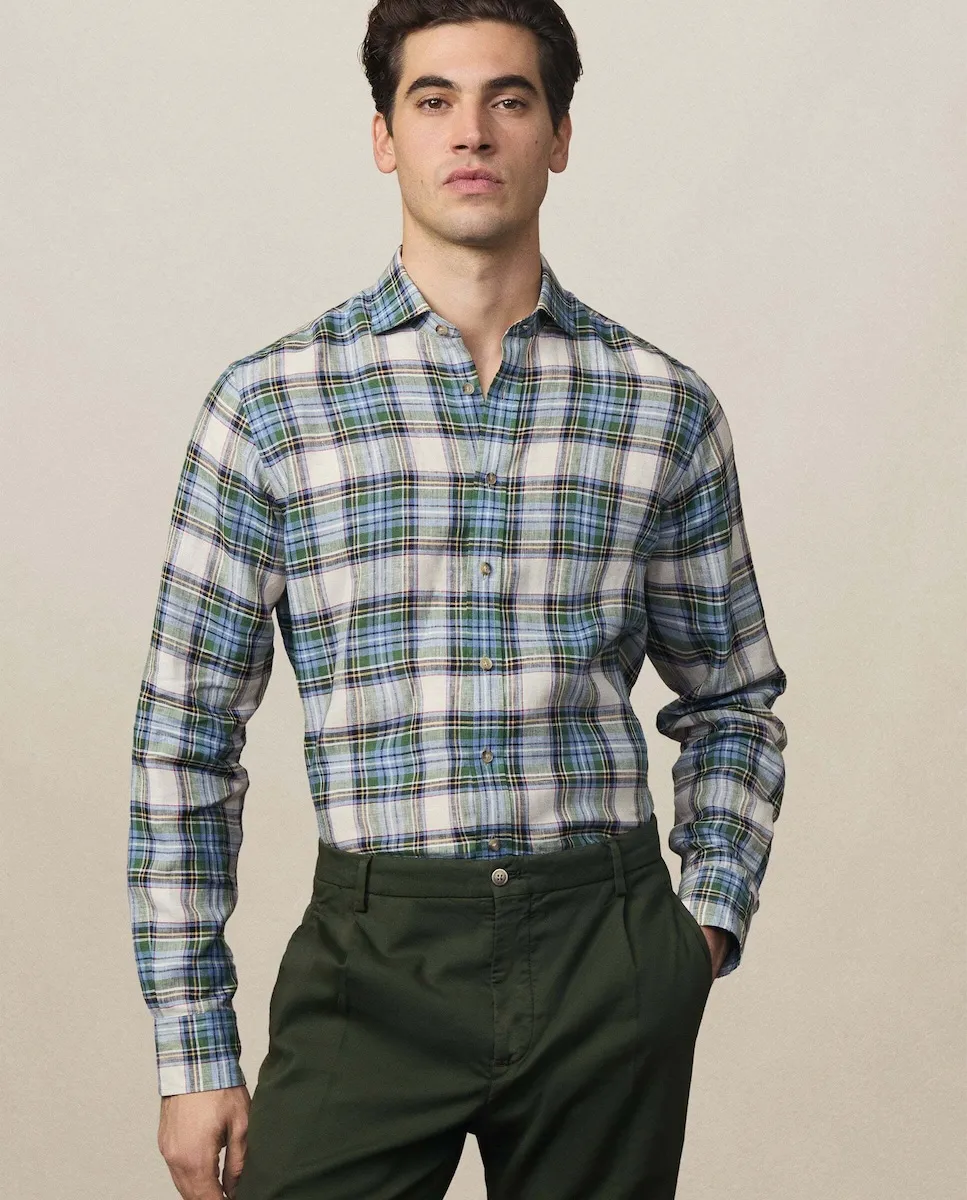 

Рубашка HACKETT HERITAGE MADRAS Hackett, зеленый