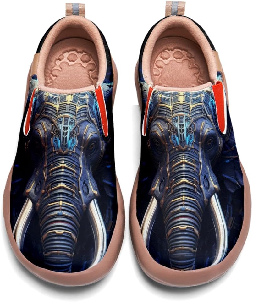 

Мужские повседневные лоферы Onehorse на шнуровке, кожаные кроссовки, удобные и легкие, с легкой надевкой, с художественной росписью, для путешествий, Mechanical Organisms - N12