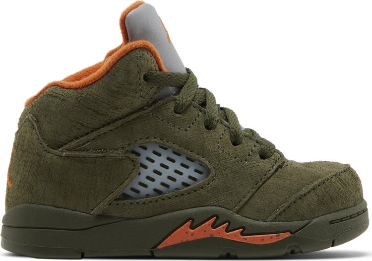 

Кроссовки Air Jordan 5 Retro TD 'Olive' 2024, зеленый