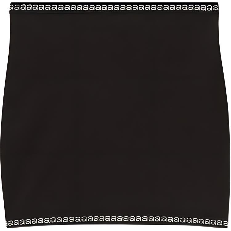 

Юбка с прямым подолом и логотипом Alexander Wang, черный
