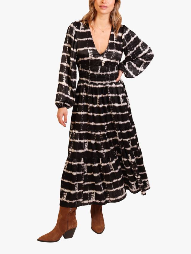 

Многоярусное миди-платье Whispers Traffic People, Black/White