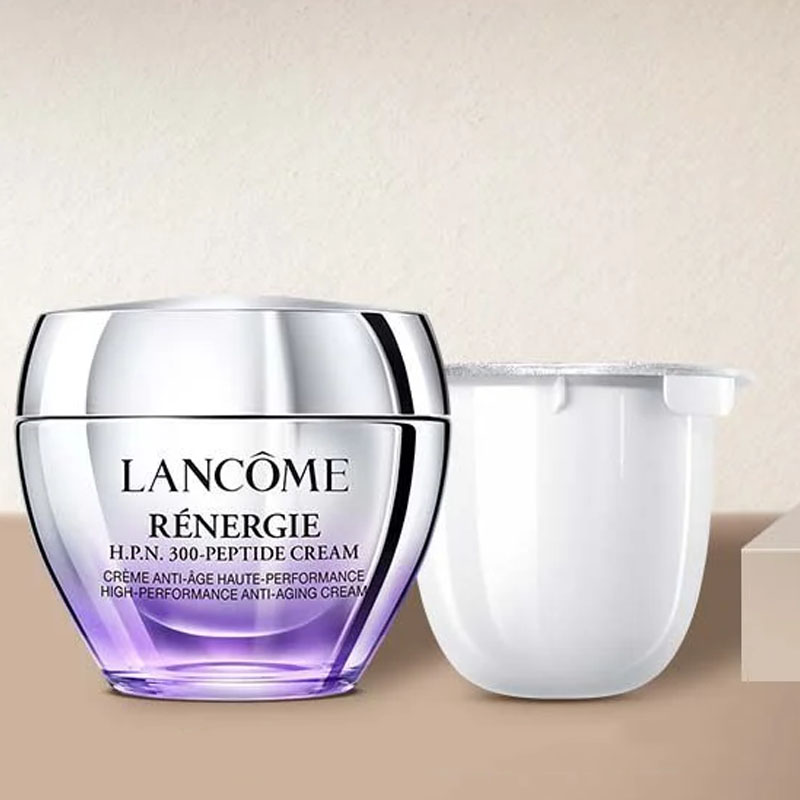 LANCOME HPN 300 Peptide Набор для лица: Крем увлажняющий восстанавливающий 50 мл + Сменный блок 50 мл — фото 2