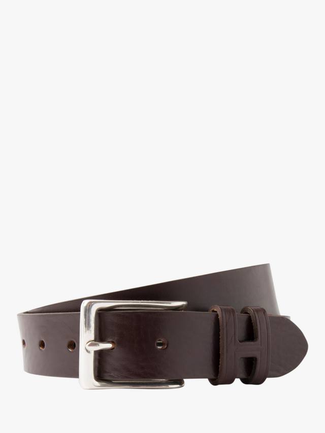 

Кожаный ремень с монограммой Hackett London, Brown