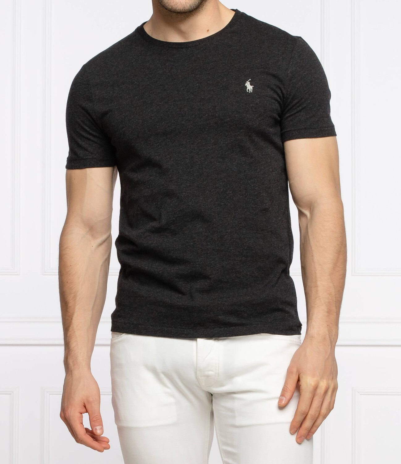 

Футболка POLO RALPH LAUREN custom slim fit, черный